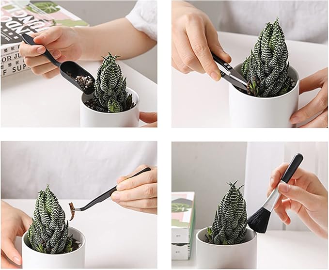 Garden Tool Set 15PCS Garden Planting Tool Set Bonsai Transplanting Gardening Tool Set Gardening Kit with Mini Planting Hand Tools for Indoor Miniature Garden Plant