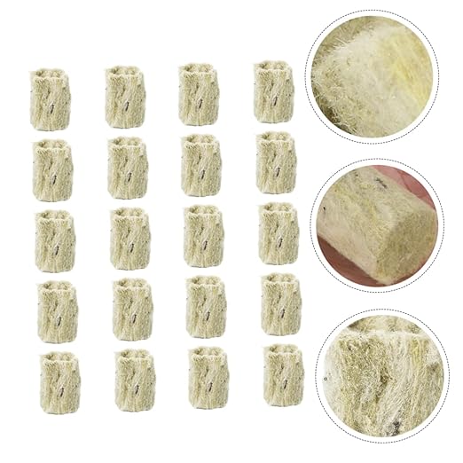 POPETPOP 120pcs Hydroponic Wool Cubes for Soilless Planting for Growth High Water-Holding Capacity for Home Gardening and Indoor Projects
