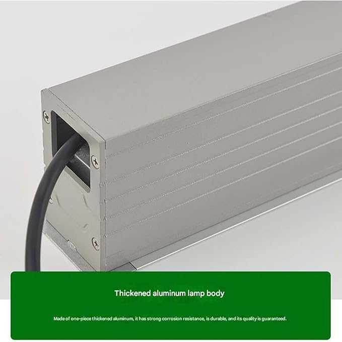 Buried Yard Underground Lamp IP65 Waterproof Rectangular Linear Recessed LED Spotlight Corridor Aisle Stair Step Lighting(Warm White18W(100-240V))
