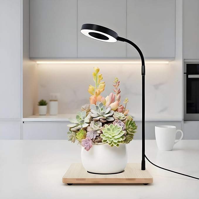 Aquarium Lighting Fixture Full Spectrum LED Lighting 10W LED Grow Light USB Powered Grow Lamp USB Powered and Energy Efficient for Home Offices Study Or Desk Use