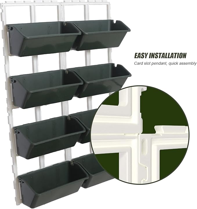 LYNICESHOP Vertical Garden Planter Box 4-Tier Space-Saving Vertical Planters Outdoor Raised Garden Bed Indoor Outdoor Freestanding Planter for Vegetables Herbs &amp Flowers (Dark Green)