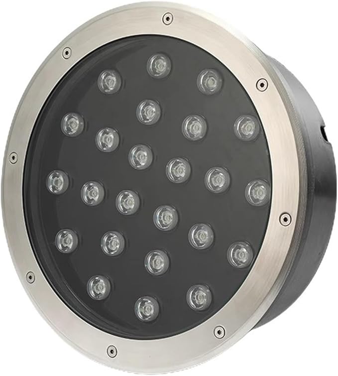 LED Ground Lights Outdoor Underground Light Waterproof IP66 Buried Spot Light AC85-110V for Pathway Driveway Deck Garden Round Landscape Lamp