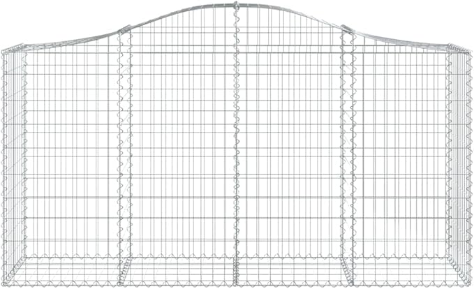 2-Pack Large Gabion Planter Box Set 78.7x19.7x47.2 in Galvanized Iron Outdoor Garden Boxes for Patio Rocks &amp Plants Silver Raised Garden Planters for Backyard Terrace