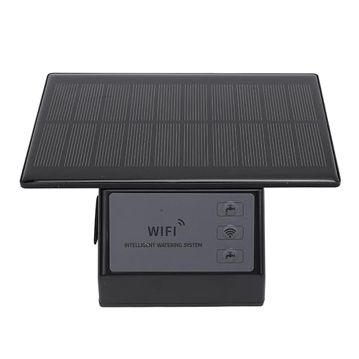 Solar Automatic Drip Irrigation Kit WiFi App Control Timing 2000mAh Battery Labor Saving Self Watering System for Plants Flowers