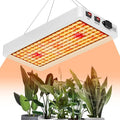 800W LED Full-Spectrum Sunlight Planting Grow Lighting 110V Dimmable Veg/Bloom 2 Modes Wide Voltage Sunlike Mimicking Lighting 100-277V Hydroponics Greenhouse Tents US Plug Detachable Hooks