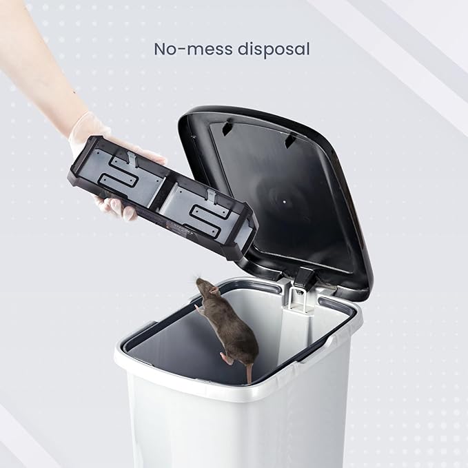 OWLTRA EMZ Plus Indoor Electric Mouse Trap Instant Kill Rodent Zapper with Dual Entrances and Pet Safe Trigger Black