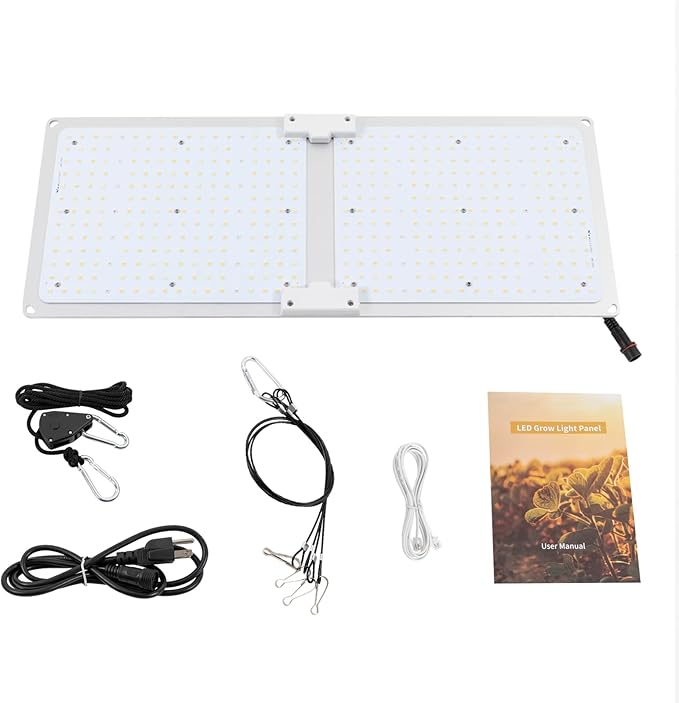 DYNAMI LED Grow LightDimmable Full Spectrum Growth LightIndoor Grow Lamp for PlantsSeedling Veg and Bloom Grow Lamp for Grow Tentw/Hanging Kit (220W)
