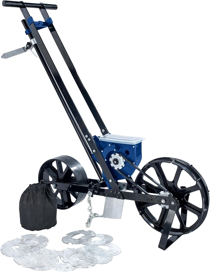 Charles Walters Equipment CWSRS Single Row Seeder for Sowing a Variety of Garden Seeds Includes 10 Seed Plates