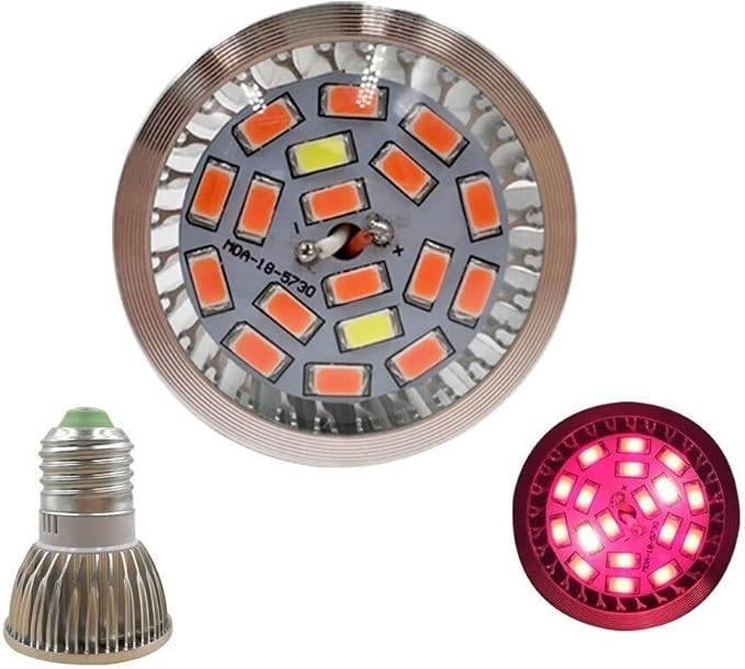 Fengyan Home Bulbs 5W AC85-265V E27 28LEDs Full Spectrum Grow Light Led Grow Lamp Hydroponic Systems Best for Medicinal Plants Growth Flowering 10 PCS/Pack Household Lamp