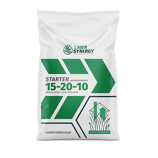 Starter Fertilizer 15-20-10 – (50 lbs.) High Phosphorus Lawn Food for New Grass Seed &amp Sod – Promotes Fast Root Growth Stronger Germination &amp Early Green-Up – Professional Grade Lawn Fertiliz