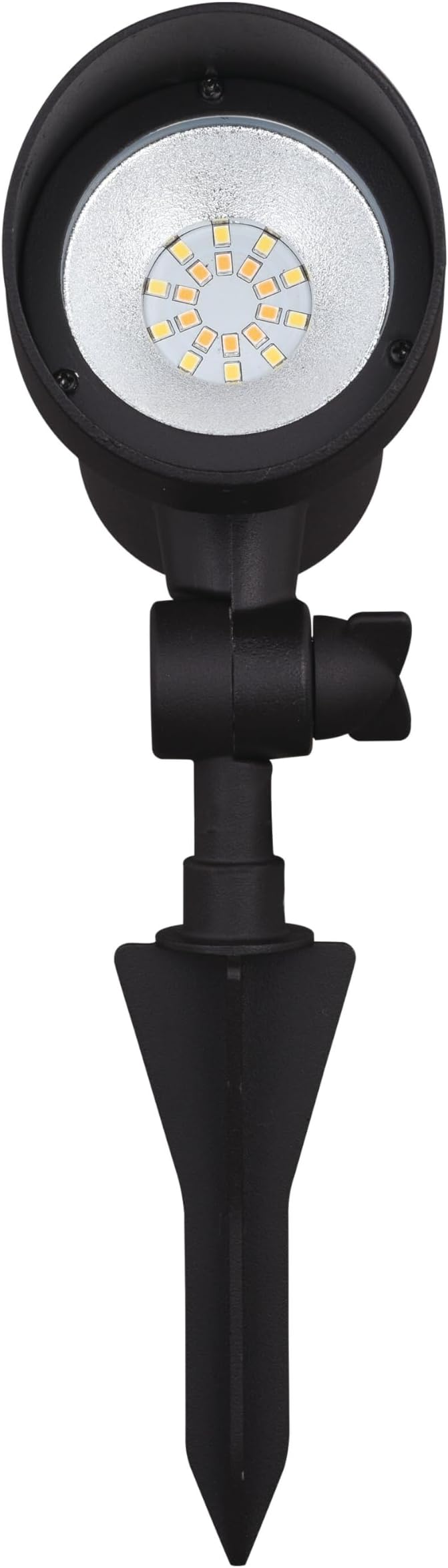 Low-Voltage Black Outdoor Landscape Path Flood Light Led Clear Glass 3.25-in W X 7.25-in H 6.5-in D Adjustable Lamp Bulbs Included Led Lights