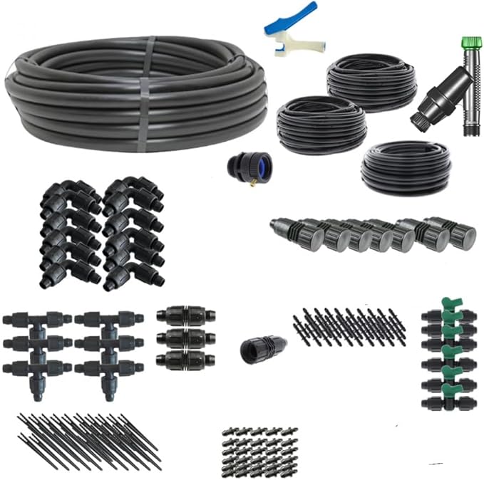 Metal Raised Bed Basic Irrigation Kit - Kit Size : Deluxe