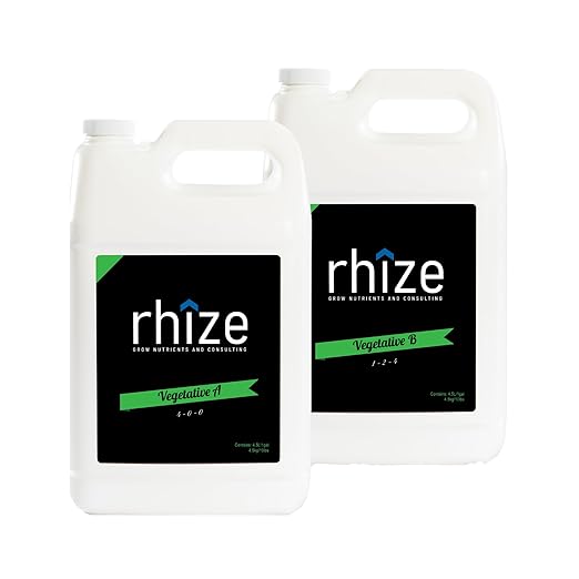 4L Vegetative Nutrient Set 2-Part Grow Nutrient Formulation Yield Increasing Plant Nutrient Kit Perfectly Balanced Formulation That Doesn't Need Calmag or Bud Boosters Easy to Use Plant Food (4L)