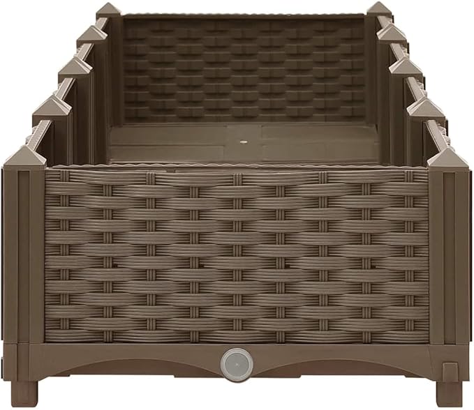 Raised Bed 63x15.7x9.1 Polypropylene Gardening Pots &amp Planters