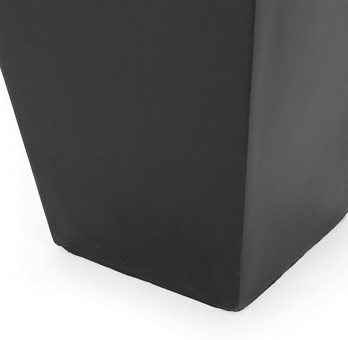 13 Outdoor Small Stone Planter Black