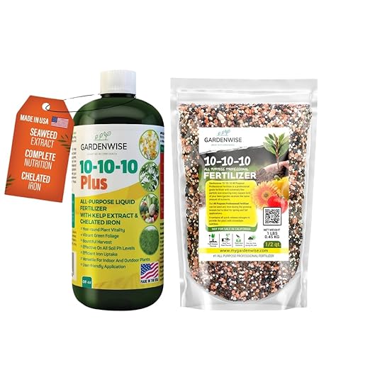 10-10-10 Liquid Fertilizer &amp 10-10-10 All-Purpose Granular Fertilizer Bundle for All Purpose Plants - Plant Food Outdoor &amp Indoor Plant Food Vegetables Flowers Garden (8oz &amp 1/2 Quart)