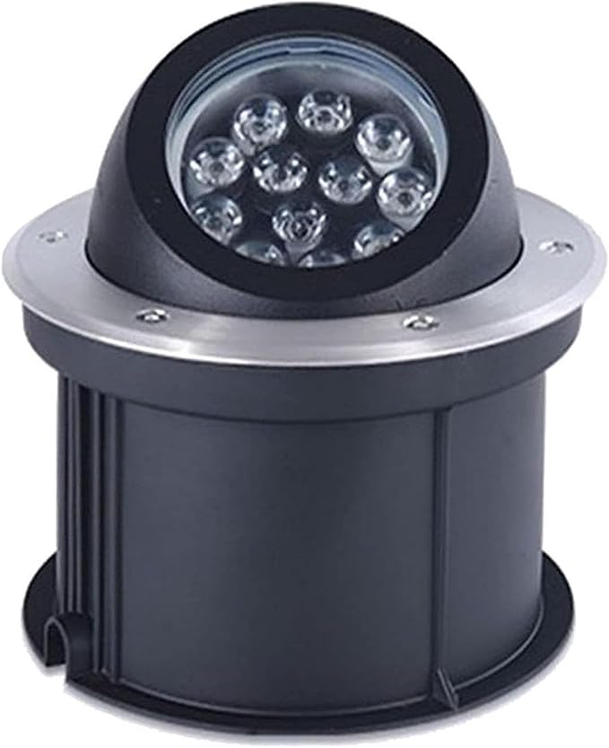 Ground LED Landscape Lights - Landscape Lights Adjustable Angle Outdoor LED Spotlight RGB Color Recessed Floor Lamp IP67 Waterproof Garden Ground Angle Oblique Spot Light
