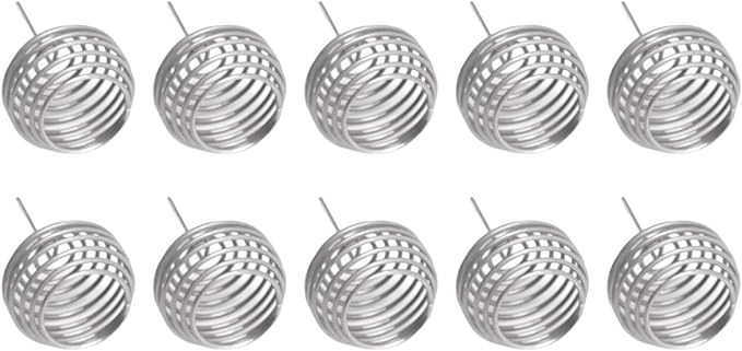 EVTSCAN 100pcs Fertilizer Mesh Basket - Stainless Steel Garden Nutrition Cups Small Size Bonsai Fertilization Basket for Garden Yard Home