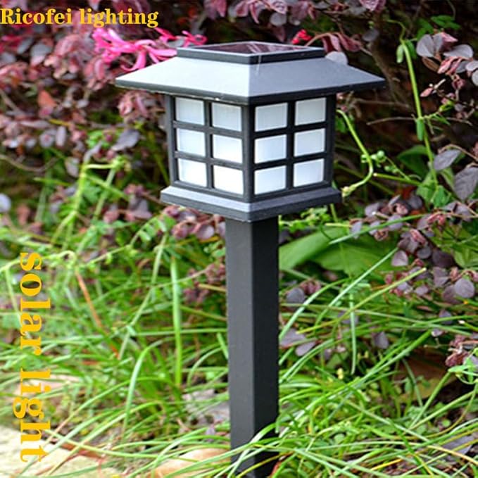 Solar Landscape Spotlights Garden Outdoor Motion Sensor Sensor Waterproof Pathway Light Wall Lamp Patio Lawn Walkway Decor (2PCS White)