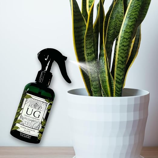 Organic Leaf Wellness Spray for Plants - Protect &amp Nourish Your Plants w/Chitosan Yucca Extract Liquid Kelp and Essential Oils - 8 oz House Plant Spray Bottle