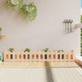 Garden Raised Bed Solid Pine Wood Planter Box 78.7x11.8x11.8 Inch Outdoor Elevated Garden Bed for Vegetables Flowers