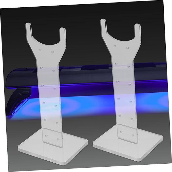 BESPORTBLE 1pair Greenhouse Plants Lamp Stand Simple Plants Light Rack Growing Lamp Rack Acrylic Stand Design