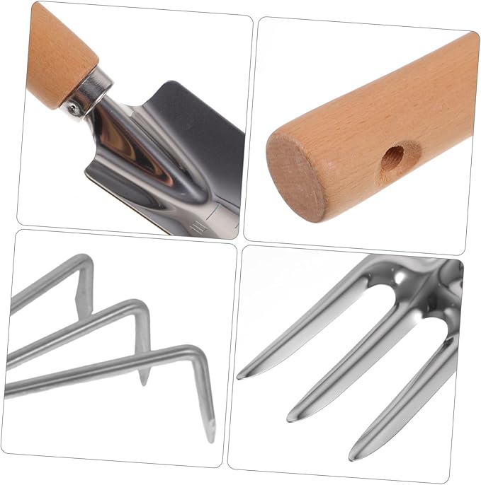 VANZACK 1 Set Garden Tools Ergonomic Hand Tools with Handles for Efficient Weeding and Soil Excavation Durable Gardening Supplies for Outdoor Use and Easy Organization