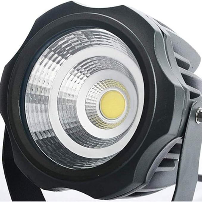20W 360° Rotating COB Spotlight IP65 Outdoor Waterproof Lawn Lighting Fixture Garden Landscape Light Exterior Wall Garden Scenic LED Waterproof Spotlight Fittings