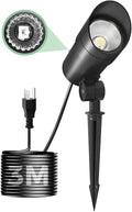 LOTMOS 30W LED Spot Lights Outdoor with Photocell Sensor Dusk to Dawn Spotlights with 9.68FT Cord 120V Plug in Ultra Bright Bullet Landscape Light for Flagpole Palm Tree Yard Lawn Statue (6000K)