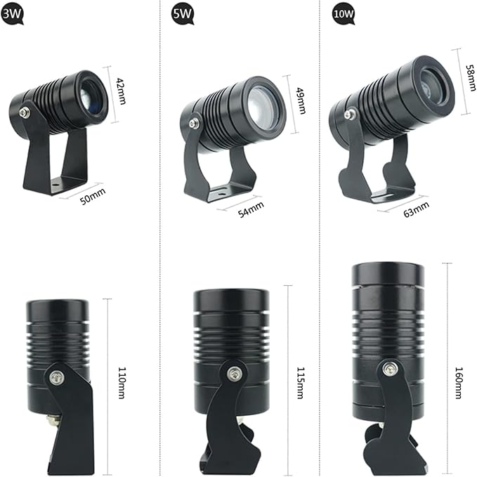Outdoor Landscape Spotlights Spotlight Led Beam Light LED Outdoor Spotlight Landscape Lighting Aluminum Waterproof IP67 360° Rotation Wall Light for Hotels Pathway Patio
