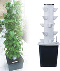 Hydroponics Growing System Vertical TowerHydroponic Vertical Tower 2/3/4/5/6 -Story 10/15/20/25/30-hole hydroponic Tower hydroponic Planting System for Gardening Lover (5 layers/25 Holes)