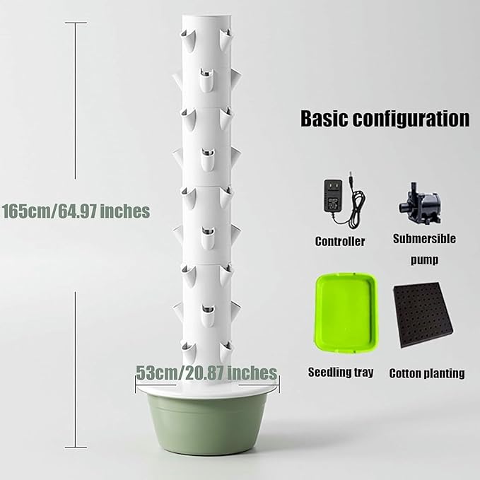 Vertical hydroponics Growing System kit aeroponic Tower Garden hydroponic aquaponics aeroponics Towers Plant for Vegetables-