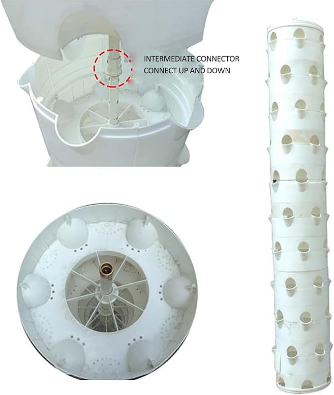 Hydroponics Growing System 6 Floor 36 Pods Hydroponics Tower with Hydrating Pump Soilless Culture for Commercial Farm Home Growing