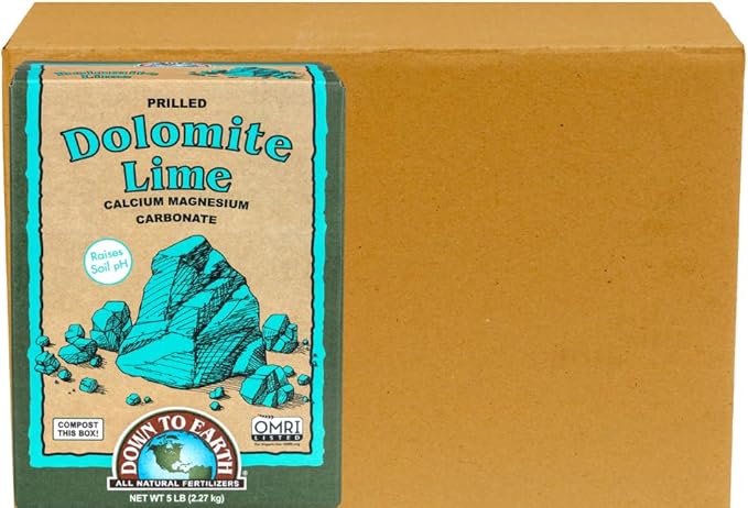 Down to Earth Organic Prilled Dolomite Lime 5 lb (Pack of 6)