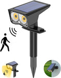 Solar Spot Lights Outdoor Motion Sensor IP65 Waterproof Bright 2-in-1 Solar Wall Lights Auto On/Off LED Solar Landscape Spotlights for Garden Yard Pathway Driveway Walkway