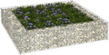 Gabion Raised Bed Galvanized Steel 39.4 x 39.4 x 7.9 Garden Planter Box Outdoor Raised Garden Bed for Flower and Vegetable Garden Beds