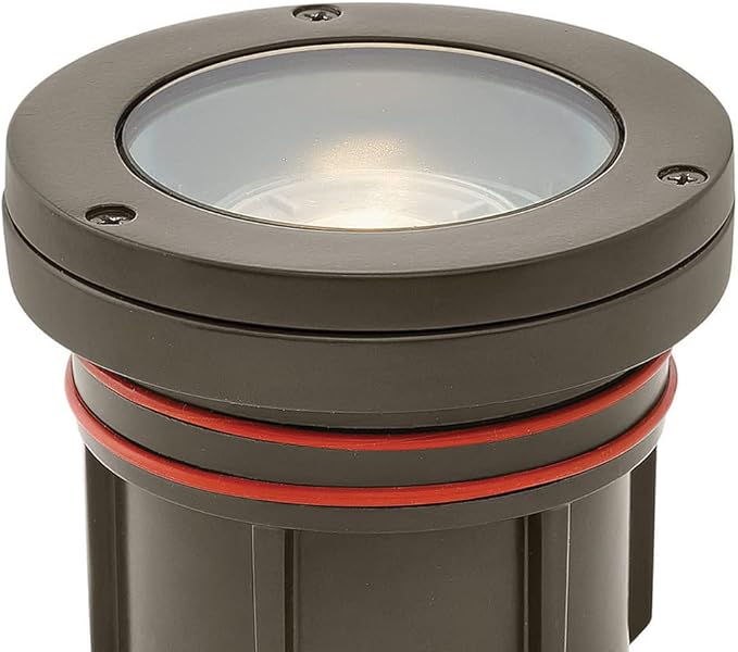 Hinkley 12W LED Well Light-4 Inches Tall and 4.5 Inches Wide-Bronze Finish-3000 Color Temperature