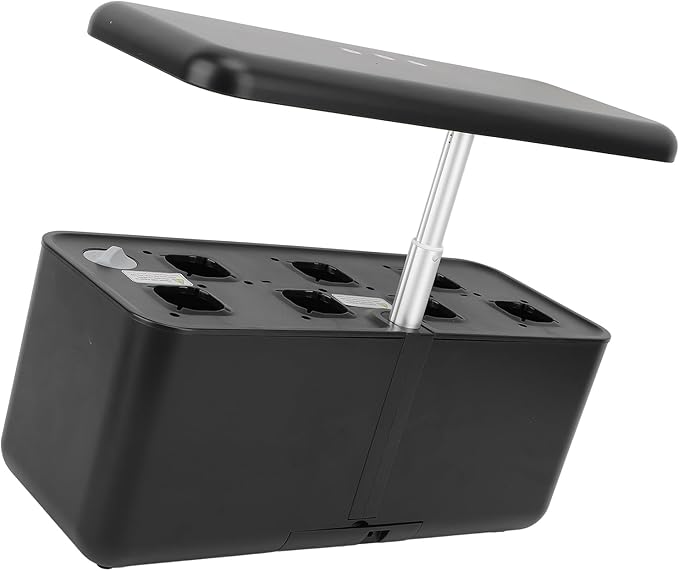 SIXRUN Hydroponics Growing System 3 Modes LED Hydrophonic Planter for Indoor Garden US Plug 100V‑240V LED Hydroponics Growing System Kit (Black)