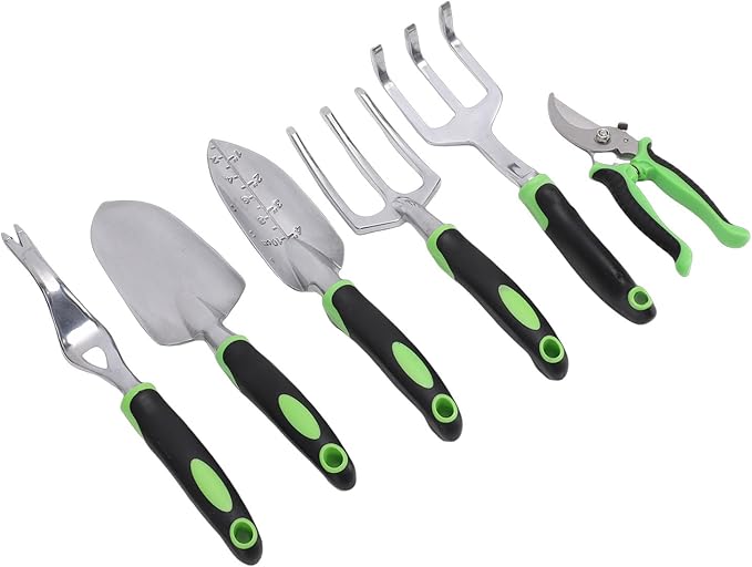 Quality Gardening Tools Set with Ergonomic Design Comfortable Grip and Multifunctional Garden Weeding Tools Set for Rugged Garden Work