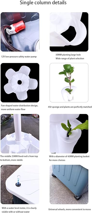 Hydroponics Growing System Kit - Indoor Outdoor Herb Garden for Gardening Enthusiasts Complete Hydroponic Gardening Solution
