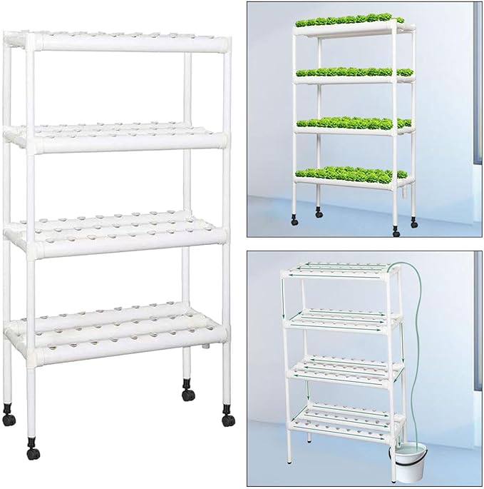 Hydroponic System Grow Kit Hydroponic Growing System Practical with Water Pump Garden Planting for Leafy Vegetables