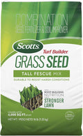 Scotts Turf Builder Grass Seed Tall Fescue Mix with Fertilizer and Soil Improver Resists Harsh Conditions 16 lbs.