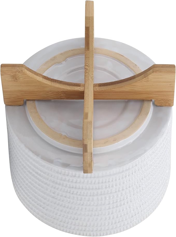Generic 10 Textured Planter W Stand White