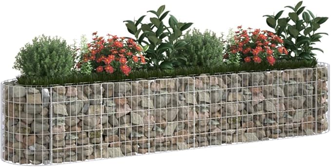 Gabion Raised Bed Galvanized Iron 102.4x19.7x19.717 KG152026