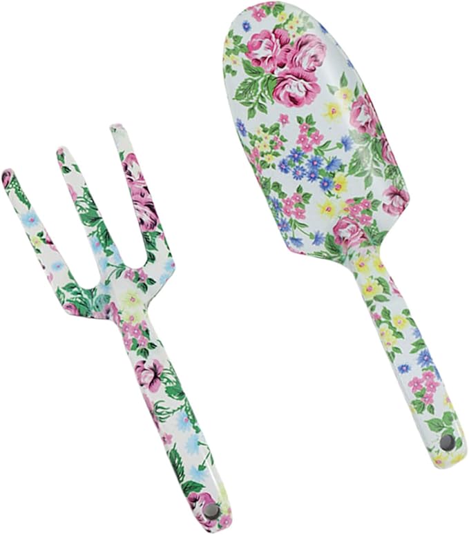 Women ' s Gardening Tool Set Hand Trowel Fork Durability Stainless Steel with Unique Floral Print Perfect for Various Task Gardening Tool for Women