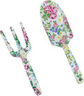 Women ' s Gardening Tool Set Hand Trowel Fork Durability Stainless Steel with Unique Floral Print Perfect for Various Task Gardening Tool for Women