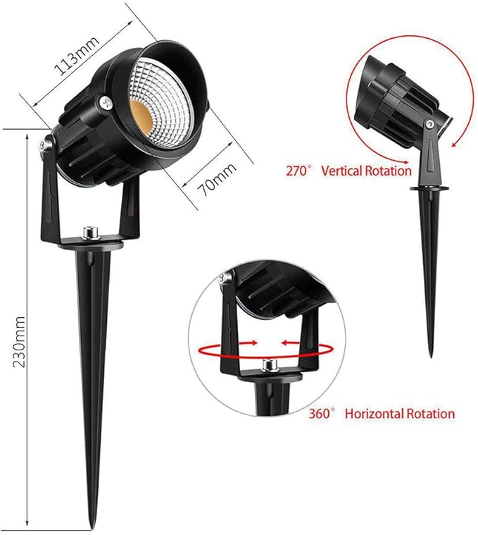 Pendant Lights Kitchen Island LED Garden Spotlights Pathway Lights 7W 12v-24v Low Voltage Landscape Lights 850LM Lawn Light Spike Lights Patio Light Waterproof IP66 Outdoor Light f