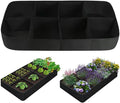Raised Garden Bed Fabric Planter 128 Gallon 8-Grid Garden Grow Bag Non-Woven Felt For Vegetables &amp Plants