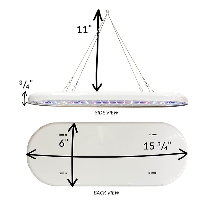 Ferry Morse LED Grow Light - Undershelf Energy Efficient Indoor Removable - 15.75 x 0.75 x 6 in