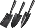 DECHOUS 3pcs Gardening Hand Tool Set Manganese Steel Small Garden Shovels with Measuring Scale Ergonomic Portable Trowels for Indoor Outdoor Planting and Transplanting